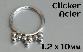 Clicker acier 1.2 x 10