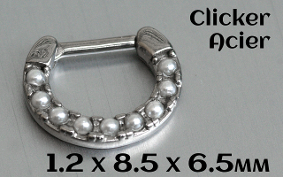 Clicker acier 1.2 x 8.5 x 6.5