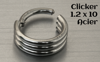 cliker Acier 1.2 x 10