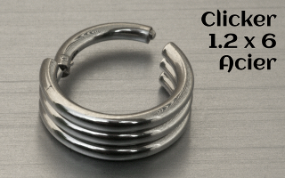 cliker Acier 1.2 x 6
