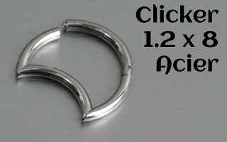 clicker Acier 1.2 x 8