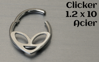 clicker acier 1.2 x 10 mm - alien