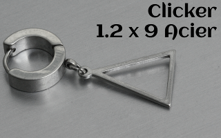 Anneau clicker 1.2 x 9 Acier