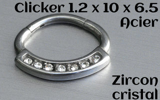 clicker acier 1.2 x 10 x 6.5