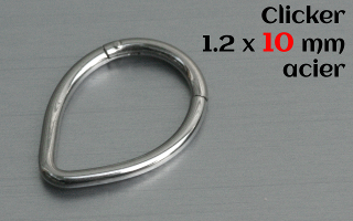 Clicker 1.2 x 10 Acier - goutte