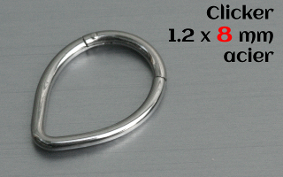 Clicker 1.2 x 8 Acier - goutte