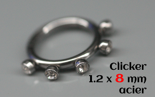 Clicker acier 1.2 x 8