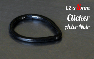 Clicker Acier noir 1.2 x 8
