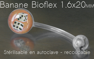 Banane bioflex implantable et sterilisable- 1.6 x 20 recoupable