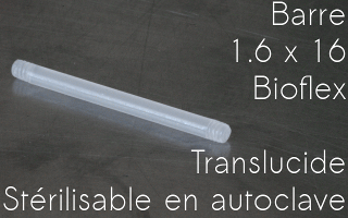 Barre bioflex 1.6 x 16 sterilisable et implantable