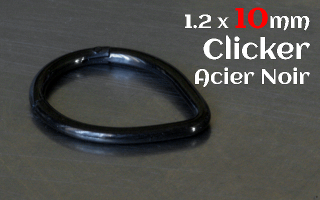 Clicker Acier noir 1.2 x 10