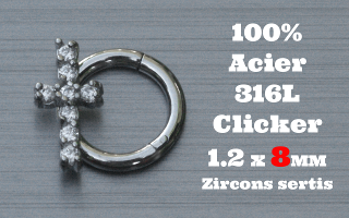 Clicker acier 1.2 x 8 - 100 % Acier - zircon sertis