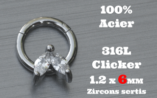 Clicker acier 1.2 x 6 - 100 % Acier - zircon sertis