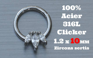 Clicker acier 1.2 x 10 - 100 % Acier - zircon sertis