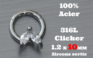 Clicker acier 1.2 x 10 - 100 % Acier - zircon sertis