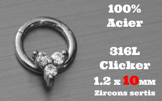 Clicker acier 1.2 x 10 - 100 % Acier - zircon sertis