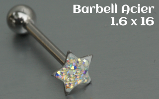 Barbell Acier 1.6 x 16