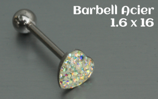 Barbell Acier 1.6 x 16