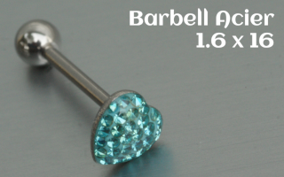 Barbell Acier 1.6 x 16