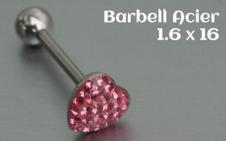 Barbell Acier 1.6 x 16