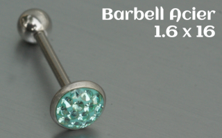 Barbell Acier 1.6 x 16