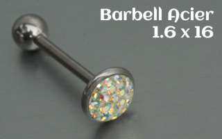 Barbell Acier 1.6 x 16