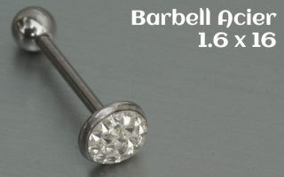 Barbell Acier 1.6 x 16