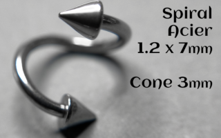 piral acier 1.2 x7 cone 3 mm