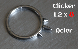 clicker acier 1.2 x 8 Acier