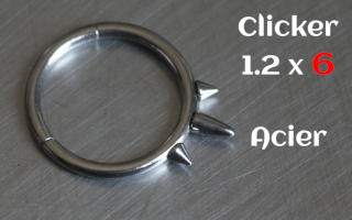 clicker acier 1.2 x 6 Acier