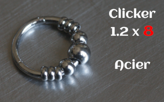 clicker acier 1.2 x 8 Acier