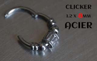 clicker acier 1.2 x 8 Acier