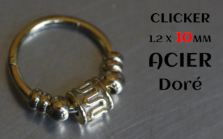 clicker acier 1.2 x 10 Acier dore