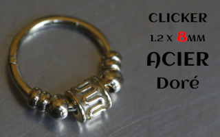 clicker acier 1.2 x 8 Acier dore