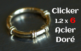 clicker acier 1.2 x 6 Acier dore