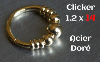 clicker acier 1.2 x 14 Acier dore