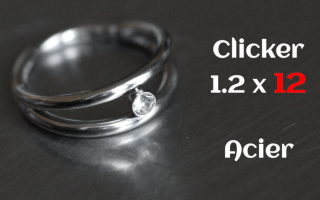 clicker acier 1.2 x 12 Acier-zircon cristal