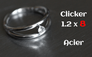 clicker acier 1.2 x 8 Acier-zircon cristal