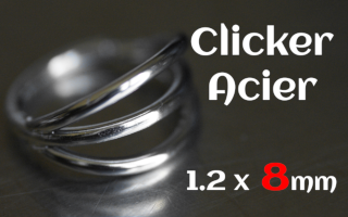 clicker acier 1.2 x 8