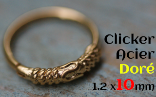 clicker 1.2 x 10 Acier GOLD