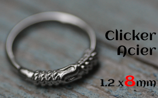 clicker 1.2 x 8 Acier
