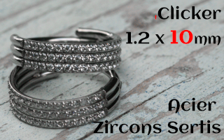 Clicker 1.2 x 10 - zircons sertis - Acier