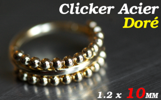 clicker acier Dore 1.2 x 10 mm