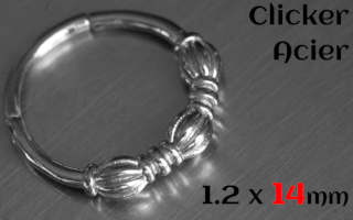 Clicker acier 1.2 x 14 mm