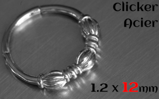 Clicker acier 1.2 x 12 mm