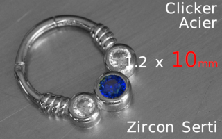Clicker 1.2 x 10 - acier -zircons sertis