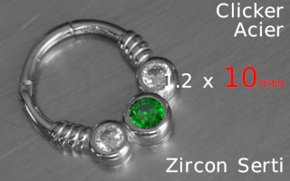 Clicker 1.2 x 10 - acier -zircons sertis