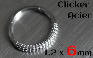 clicker 1.2 x 6 Acier