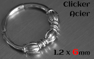 Clicker acier 1.2 x 6 mm