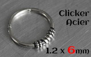 Clicker acier 1.2 x 6 - acier